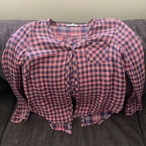Maurices plaid top